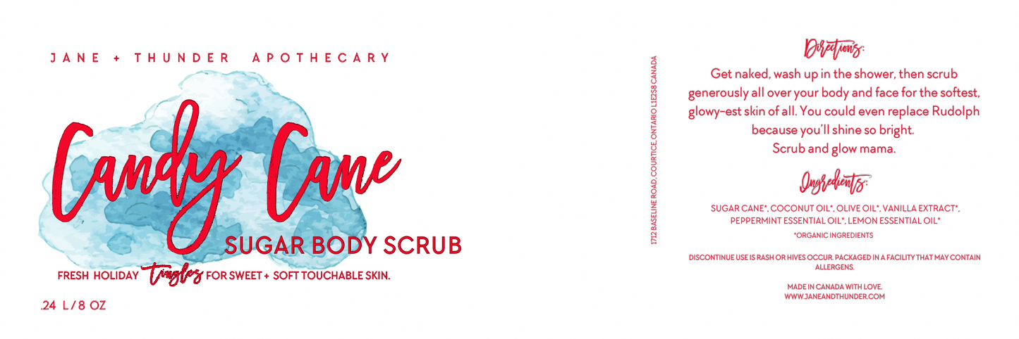 CANDY CANE sugar body scrub * LIMITED EDITION