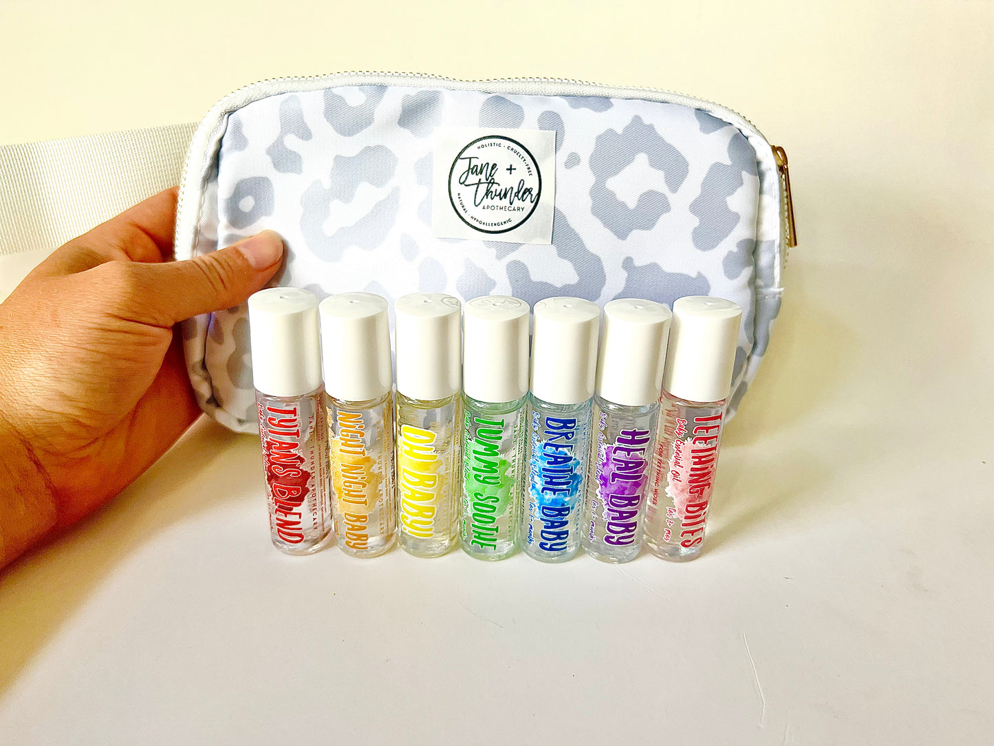 LEOPARD 🐆 MAMA CROSS BODY BAG BABY OIL SET