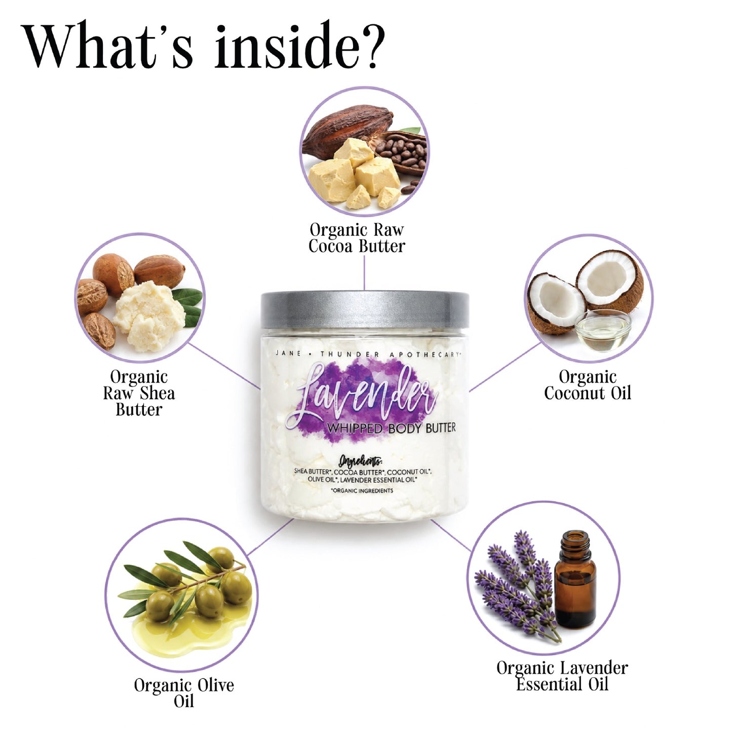 Lavender Whipped Organic Body Butter