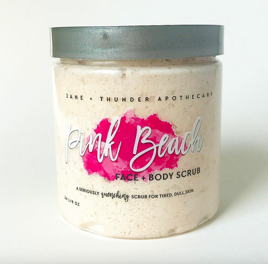 Pink Beach Face + Organic Body Scrub